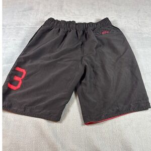 UFC Ultimate Fighting Championship Mens Shorts Black Red Size M Athletic MMA